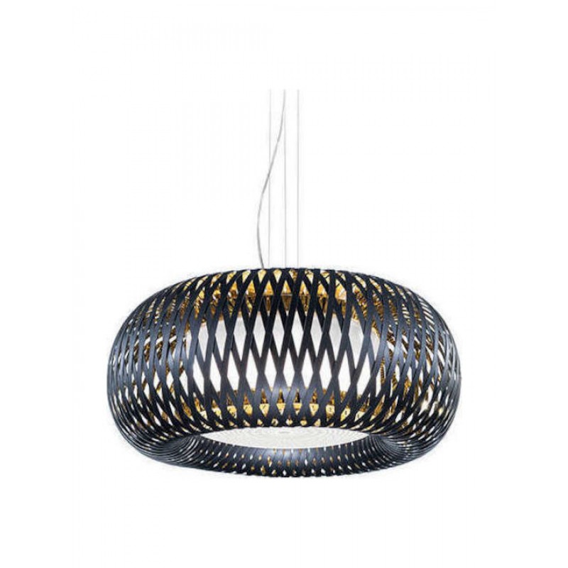 Πλαφονιέρα-Απλίκα Φωτιστικό Οροφής-Τοίχου 4xΕ27 Χειροποίητο Kalatos Slamp KLTCM00BGD00000000EU Μαύρο-Χρυσό