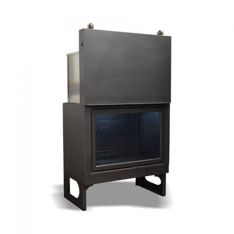 Ενεργειακό τζάκι S80 Κεντρικό  Θερμική ισχύς: 15.6kW - 13.416 kcal Διαστάσεις: 85x55x149h (cm)