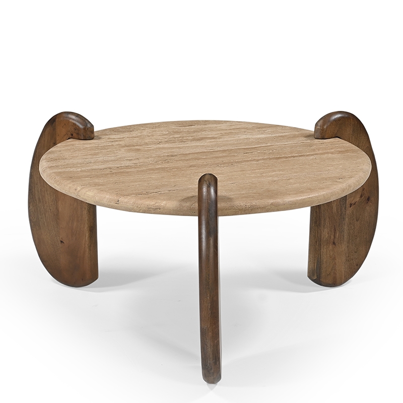 GΟDΖΙ 82 ΤΡΑΠΕΖΙ ΣΑΛΟΝΙΟΥ TRAVERTINO N7124