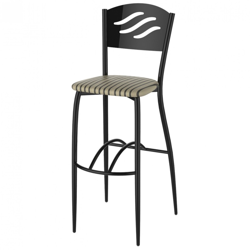 TS-527 - Μεταλλικό Σκαμπό Μπαρ 527 με τεχνόδερμα η ύφασμα . 38x40x98cm