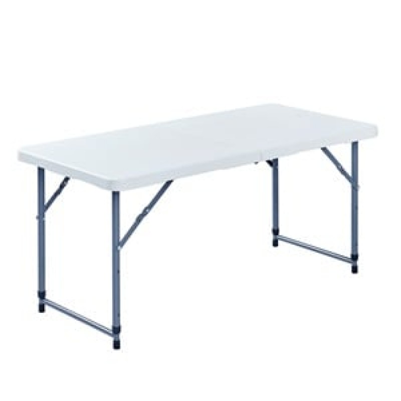 BLOW-R Τραπέζι Συνεδρίου - Catering Πτυσσόμενο (Βαλίτσα), Μέταλλο Γκρι, HDPE Άσπρο 35mm Κωδικός: [Ε-00019211] ΕΟ181,1 ΔΙΑΣΤΑΣΕΙΣ 152x70x74cm