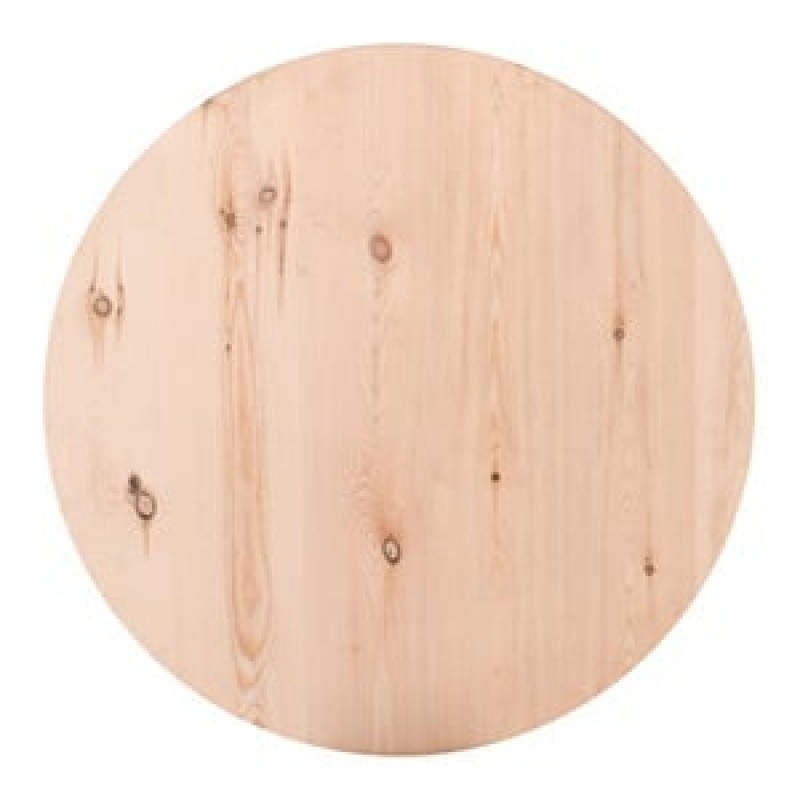 Επιφάνεια Τραπεζιού από Ξύλο Πεύκου, Άβαφο Κωδικός: [Ε-00026184] Ε2211 ΔΙΑΣΤΑΣΕΙΣ Φ80cm/40mm