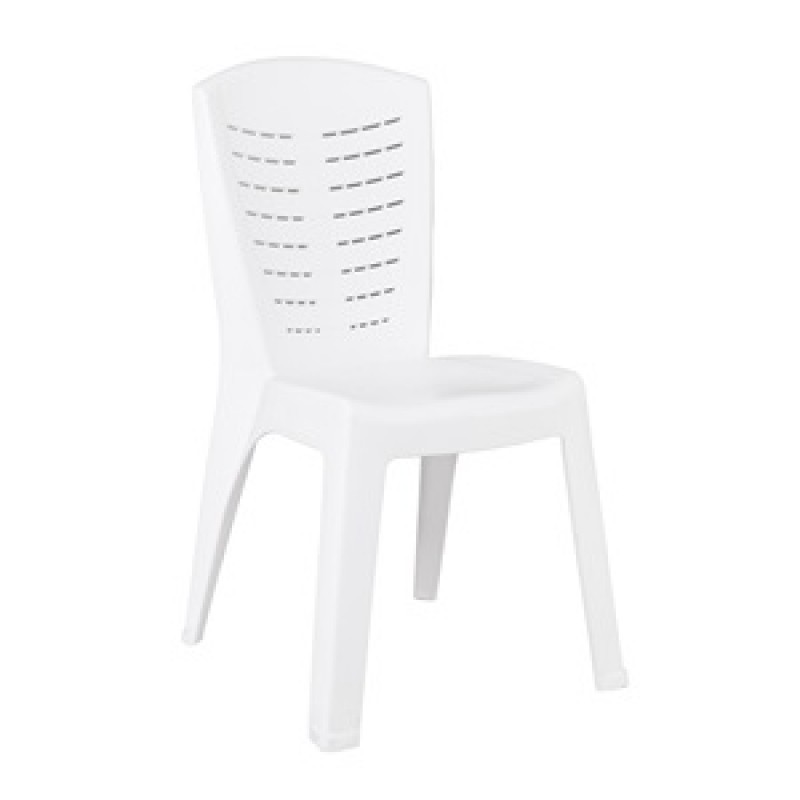 CLEO Καρέκλα Τραπεζαρίας Κήπου Στοιβαζόμενη, PP Απόχρωση Άσπρο Κωδικός: [Ε-00026187] Ε300,1 ΔΙΑΣΤΑΣΕΙΣ 50x53x89cm
