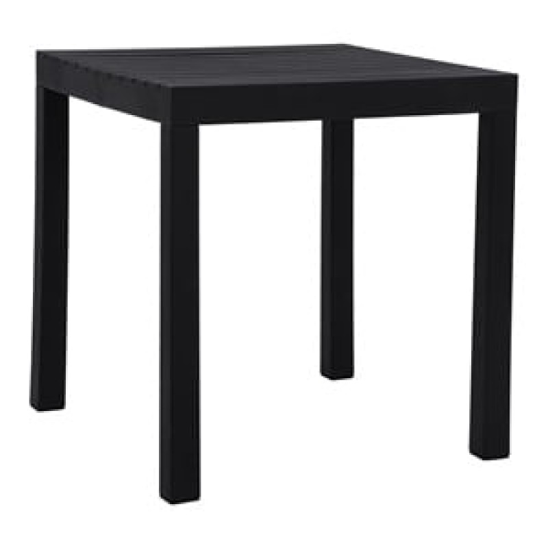 DALTON Τραπέζι Κήπου-Βεράντας Μέταλλο Βαφή Μαύρο, PP-UV Μαύρο Κωδικός: [Ε-00026241] Ε3155,1 ΔΙΑΣΤΑΣΕΙΣ 72x72x74cm