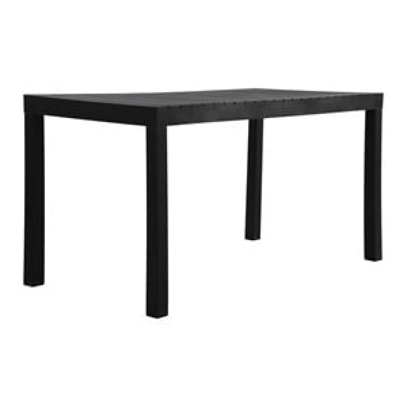 DALTON Τραπέζι Κήπου-Βεράντας Μέταλλο Βαφή Μαύρο, PP-UV Μαύρο Κωδικός: [Ε-00026243] Ε3156,1 ΔΙΑΣΤΑΣΕΙΣ 141x70x74cm