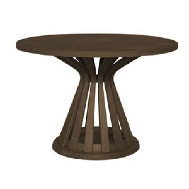 FABIO Τραπέζι Τραπεζαρίας, MDF Απόχρωση Καρυδί Κωδικός: [Ε-00026254] Ε7677,1 ΔΙΑΣΤΑΣΕΙΣ Φ120x75cm