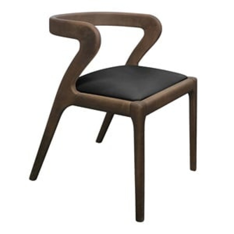 AVERY Καρέκλα Τραπεζαρίας, Απόχρωση Καρυδί, Pu Μαύρο Κωδικός: [Ε-00026258] Ε7678,1 ΔΙΑΣΤΑΣΕΙΣ 50x55x72cm