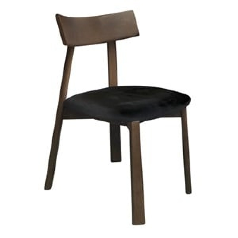 CORNEL Καρέκλα Τραπεζαρίας, Απόχρωση Καρυδί, Pu Μαύρο Κωδικός: [Ε-00026269] Ε7687,1 ΔΙΑΣΤΑΣΕΙΣ 48x54x82cm