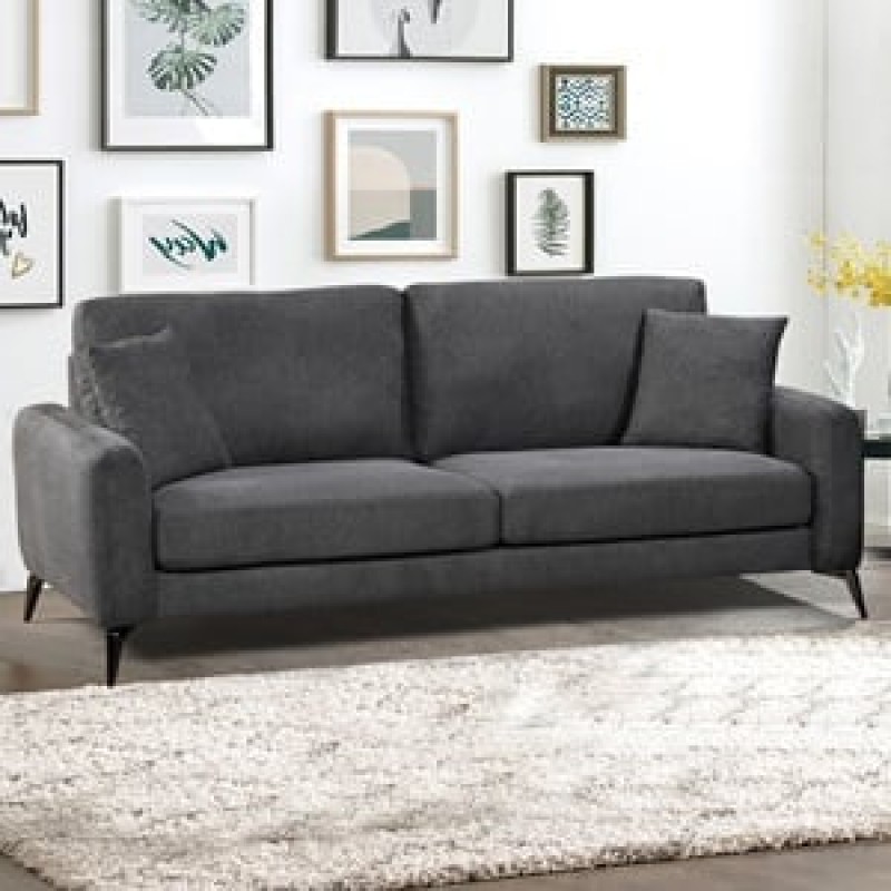 TIPO Kαναπές 3Θέσιος Σαλονιού- Καθιστικού, Ύφασμα Γκρι Κωδικός: [Ε-00026334] Ε9506,32