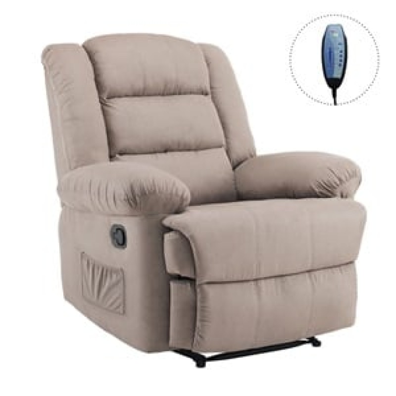 JULIA Massage Πολυθρόνα Relax Σαλονιού - Καθιστικού, Ύφασμα Cappuccino Κωδικός: [Ε-00026387] Ε971,4Μ ΔΙΑΣΤΑΣΕΙΣ 93x90x100cm