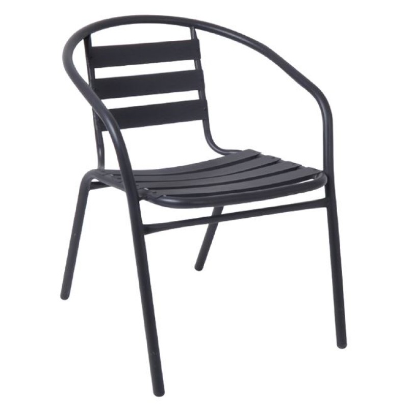 FUNKY Πολυθρόνα Μέταλλο - Αλουμίνιο Βαφή Ανθρακί Κωδικός: [Ε-00015910] Ε242,4 ΔΙΑΣΤΑΣΕΙΣ 54x60x73cm