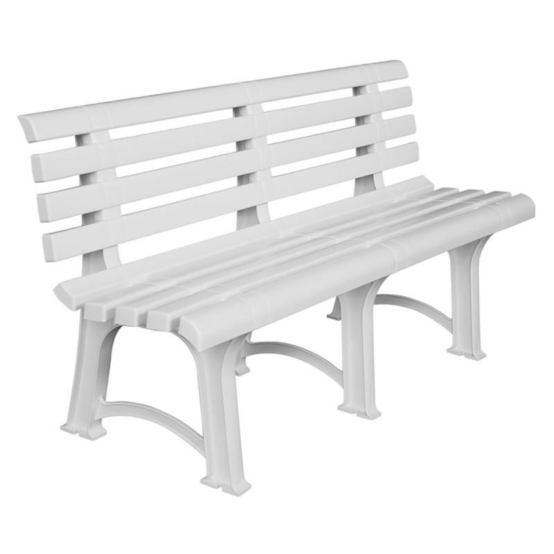 ATENA Παγκάκι Κήπου-Βεράντας, PP Άσπρο Κωδικός: [Ε-00023818] Ε368 ΔΙΑΣΤΑΣΕΙΣ 150x73x51cm