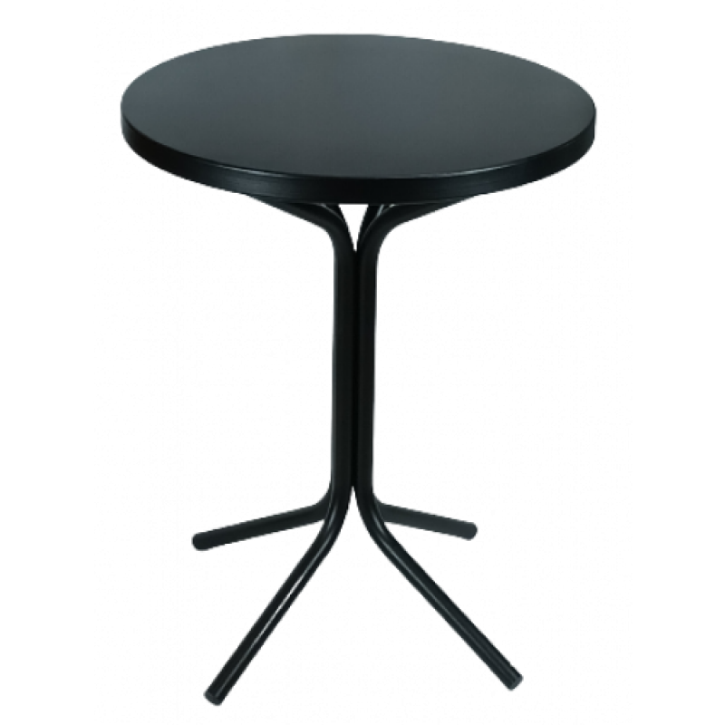 TAVOLI-Q τραπέζι κήπου μεταλλικό ΜΑΥΡΟ, Φ55xH71