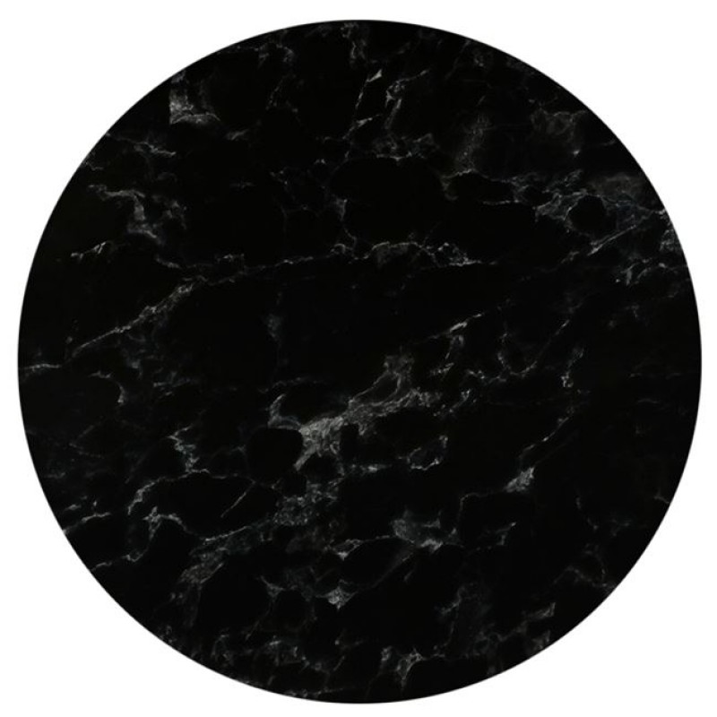 HPL (High Pressure Laminated) Επιφάνεια Τραπεζιού Απόχρωση Black Marble, Εξωτερικού χώρου Κωδικός: [Ε-00025332] Ε101,45 ΔΙΑΣΤΑΣΕΙΣ Φ70cm/12mm Συσκευασία 2 Τεμαχίων
