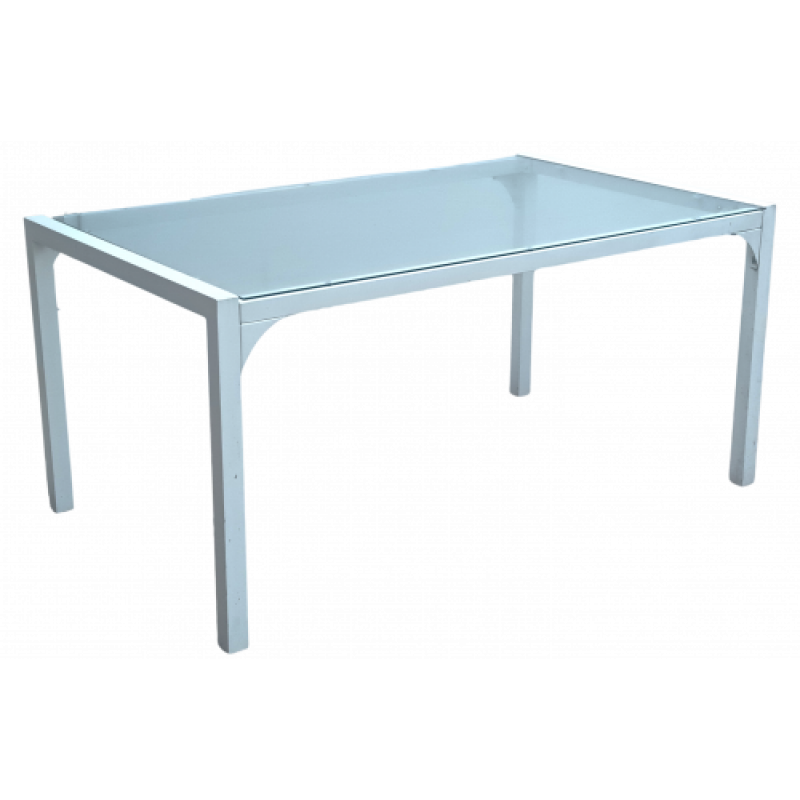 FSF-620T τραπέζι κήπου αλουμινίου με τζάμι ΧΡΩΜΑ ΕΠΙΛΟΓΗΣ, 89x139xH75
