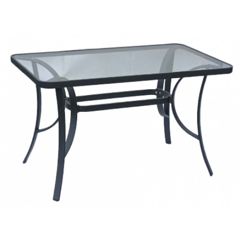 MTG-009 τραπέζι κήπου αλουμινίου ΓΚΡΙ, 90x150xH75