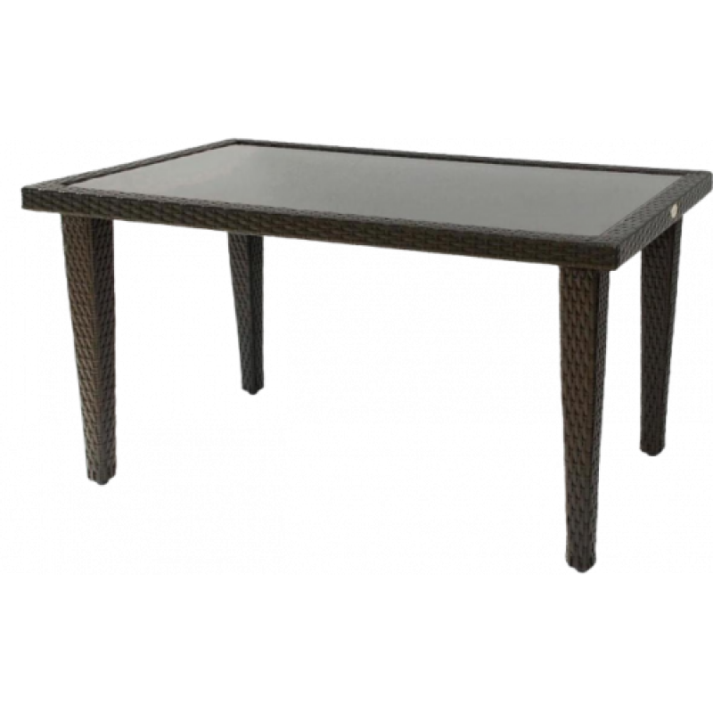 KENYA τραπέζι κήπου αλουμινίου wiker ΚΑΦΕ, 90x160xH74