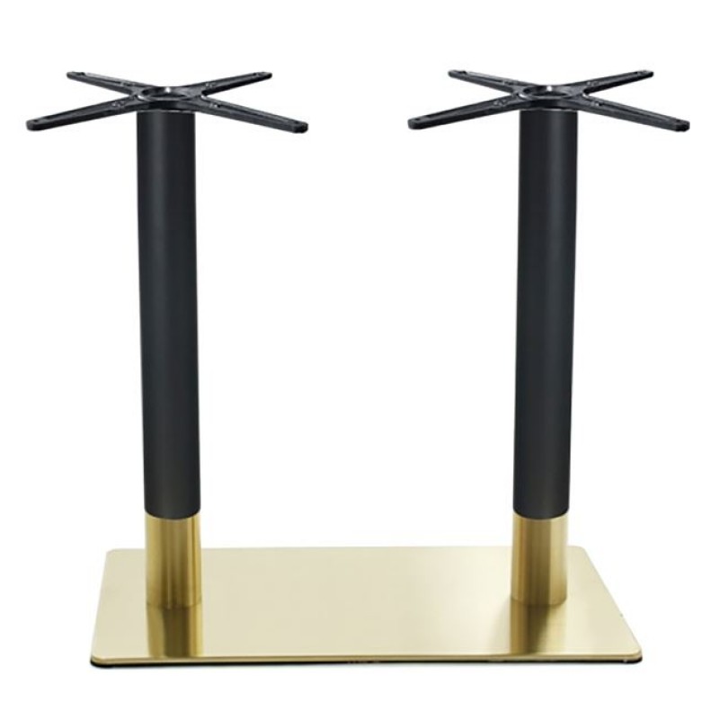 RIVA Βάση Τραπεζιού Μακρόστενη Gold Inox #201 - Black / 21,20 Kg Κωδικός: [Ε-00024684] ΕΜ671 ΔΙΑΣΤΑΣΕΙΣ 70x40cm H.72cm