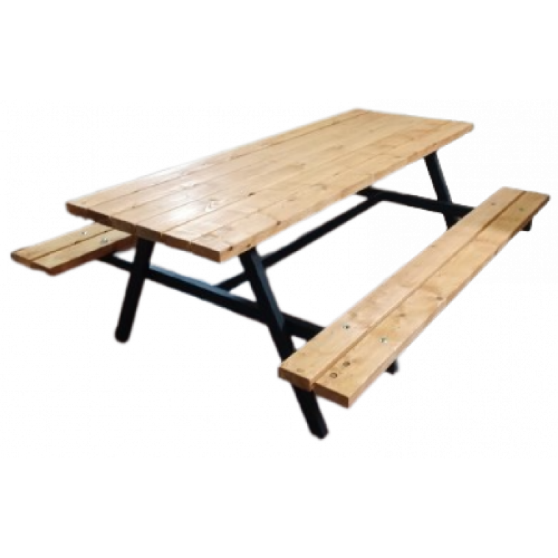 GO-METAL-PIK-NIK σετ κήπου σιδερένιο με ξύλο ΕΜΠΟΤΙΣΜΟΥ ΧΡΩΜΑ ΕΠΙΛΟΓΗΣ, 200x180xH75