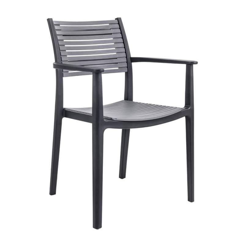 AKRON Πολυθρόνα PP-UV Μαύρο - Γκρι Κωδικός: [Ε-00021400] Ε350,31 ΔΙΑΣΤΑΣΕΙΣ 60x55x85cm