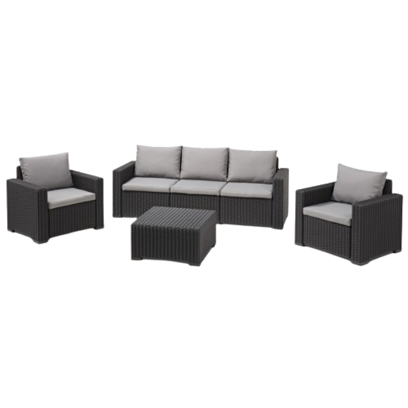 PI-CA-3 σετ κήπου polypropylene ΧΡΩΜΑ ΕΠΙΛΟΓΗΣ, Π83x68x72 / Κ199x68x72 / Τ68x68x35