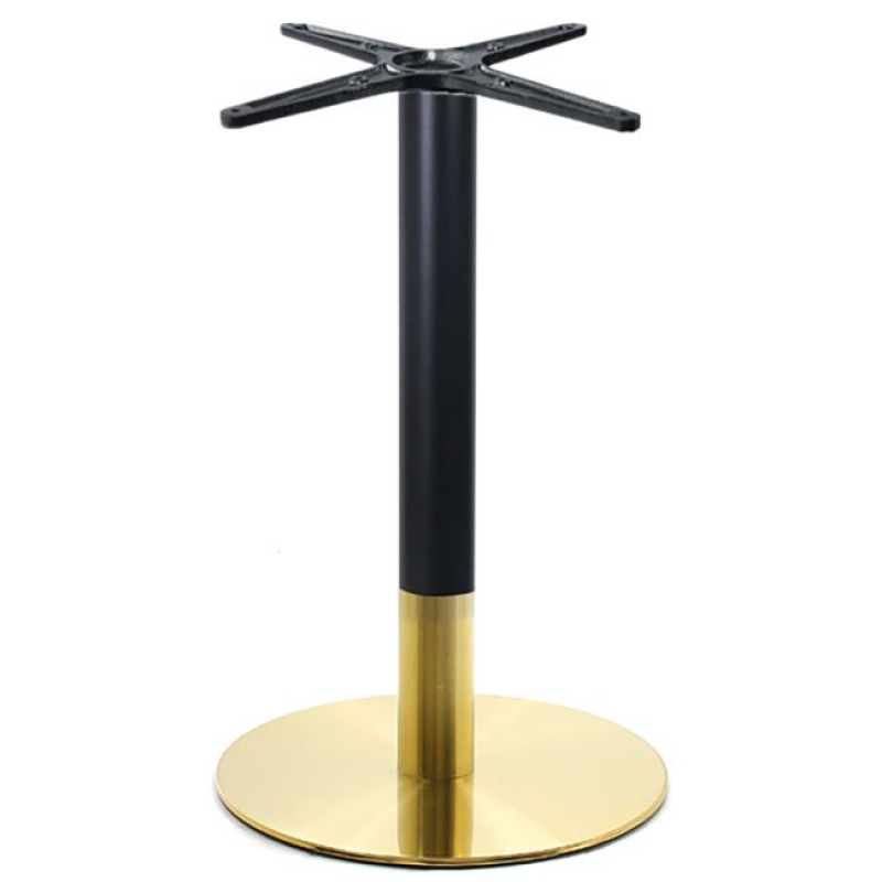 RIVA Βάση Τραπεζιού Gold Inox #201 - Black / 11,70 Kg Κωδικός: [Ε-00024687] ΕΜ679 ΔΙΑΣΤΑΣΕΙΣ Φ45 H.72cm Συσκευασία 2 Τεμαχίων