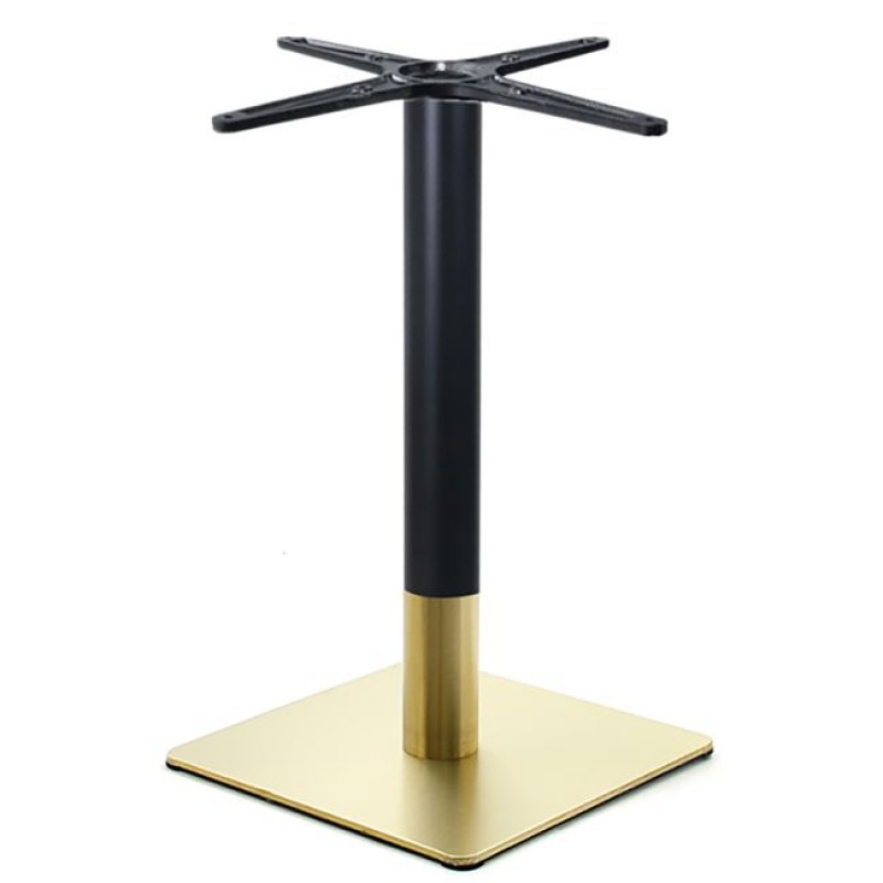 RIVA Βάση Τραπεζιού BAR Gold Inox #201 - Black (14,50 kg) Κωδικός: [Ε-00024686] ΕΜ670 ΔΙΑΣΤΑΣΕΙΣ 45x45cm H.108cm Συσκευασία 2 Τεμαχίων
