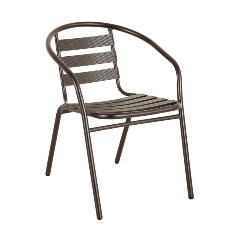 FUNKY Πολυθρόνα Μέταλλο - Αλουμίνιο Βαφή Καφέ Κωδικός: [Ε-00022750] Ε242,6 ΔΙΑΣΤΑΣΕΙΣ 54x60x73cm