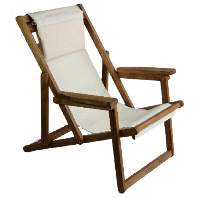 XARI ημιξαπλώστρα ξύλινη ΕΜΠΟΤΙΣΜΟΥ ΚΑΡΥΔΙ, 69x90x81