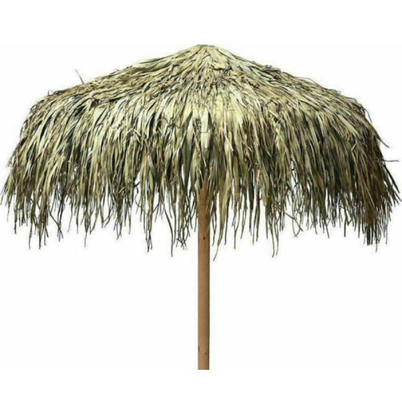 FUN PALM ομπρέλα ΞΥΛΙΝΗ με ΨΑΘΑ / ΔΙΑΣΤΑΣΗ ΕΠΙΛΟΓΗΣ