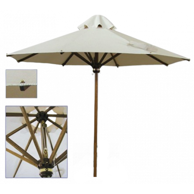 RW ομπρέλα ξύλινη με κάλυμμα σε ΧΡΩΜΑ & ΔΙΑΣΤΑΣΗ ΕΠΙΛΟΓΗΣ