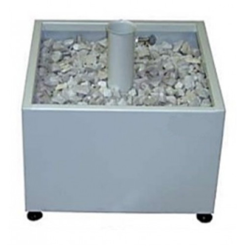 A2100 βάση ομπρέλας μεταλλική τύπου ζαρντινιέρα, 50x50x50