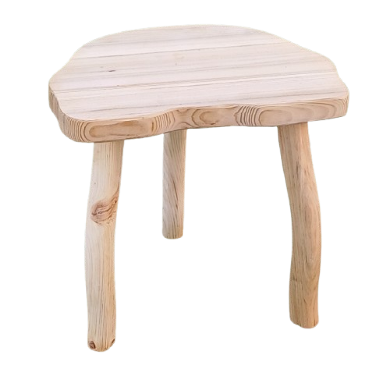 MOURI-ΜΑΣΙΦ σκαμπό ξύλινο εμποτισμού ΑΚΑΝΟΝΙΣΤΟ ΣΧΕΔΙΟ, 27x38xH35