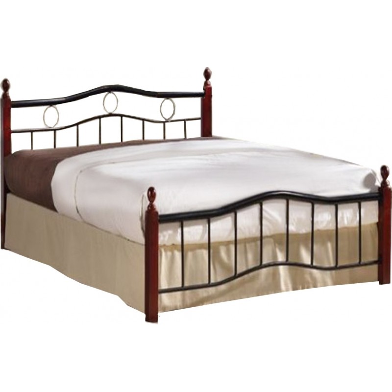 Victor Κρεβάτι Διπλό Μεταλλικό Μαύρο με Τάβλες για Στρώμα 140x190cmΚωδικός: Ε8037