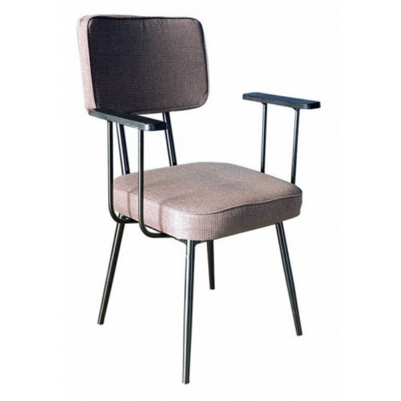 TS-474 πολυθρόνα εξοπλισμού μεταλλική με ταπετσαρία ΧΡΩΜΑ ΕΠΙΛΟΓΗΣ, 53x48xH75