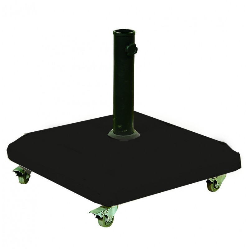 Μάυρη Τσιμεντένια Βάση Ομπρέλας 37Kgr , Με Ρόδες Κωδικός: NTH37B