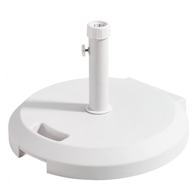 Λευκή Βάση Ομπρέλας 40Kgr Με Πλαστικό Κάλυμα ABS Φ55 Κωδικός: PTH40-W