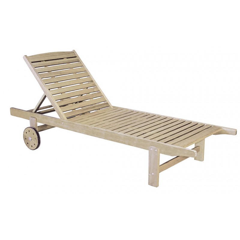 Ανακλινόμενη Ξαπλώστρα Με Ρόδες 197 x 74 x 33(h) cm , Antique Sahara Κωδικός: GET-P/S