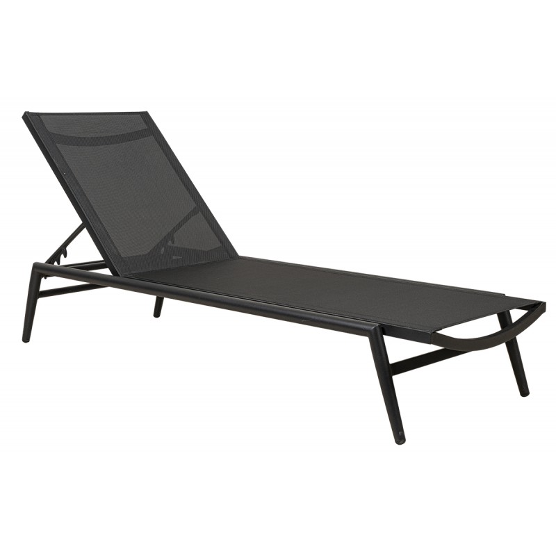 Ανακλινόμενη Ξαπλώστρα 5 Θέσεων Με Γκρί Διάτρητο Ύφασμα , Σκελετό Αλουμινίου Κωδικός: 22466