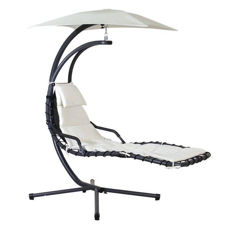 Κουνιστή Μεταλλική Καρέκλα Με Ομπρέλα 190 x 127 x 160(h)cm Κωδικός: 223902