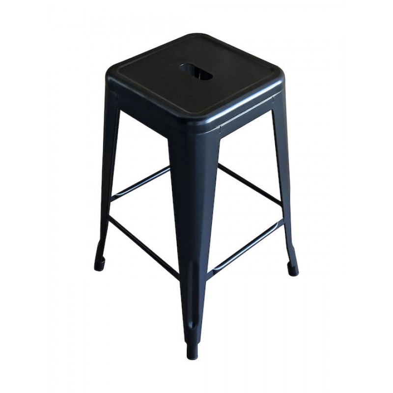 RELIX Σκαμπό Bar H.65cm, Στοιβαζόμενο, Μέταλλο Βαφή Μαύρο Κωδικός: [Ε-00023582] Ε5193,1W