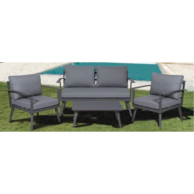 BONDI Καθιστικό Κήπου Αλουμινίου Σέτ 4 Τεμαχίων Κωδικός: 186488