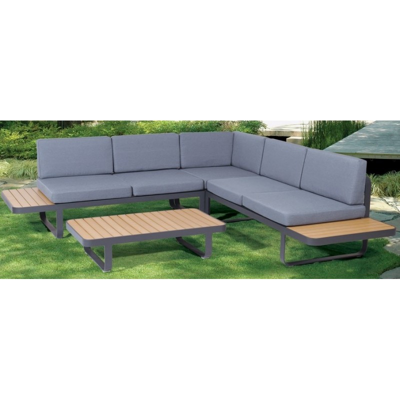 SANTA MARIA Γωνιακό Καθιστικό Σέτ Αλουμινίου 4 Τεμαχίων 255 x 255 cm Κωδικός: 186484