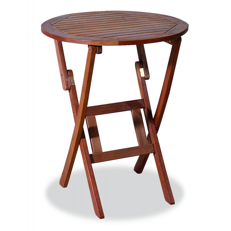 Ξύλινο ,Στρογγυλό Πτυσσόμενο Τραπέζι Acacia 60 x 75(h)cm Κωδικός: TUR-6F AC