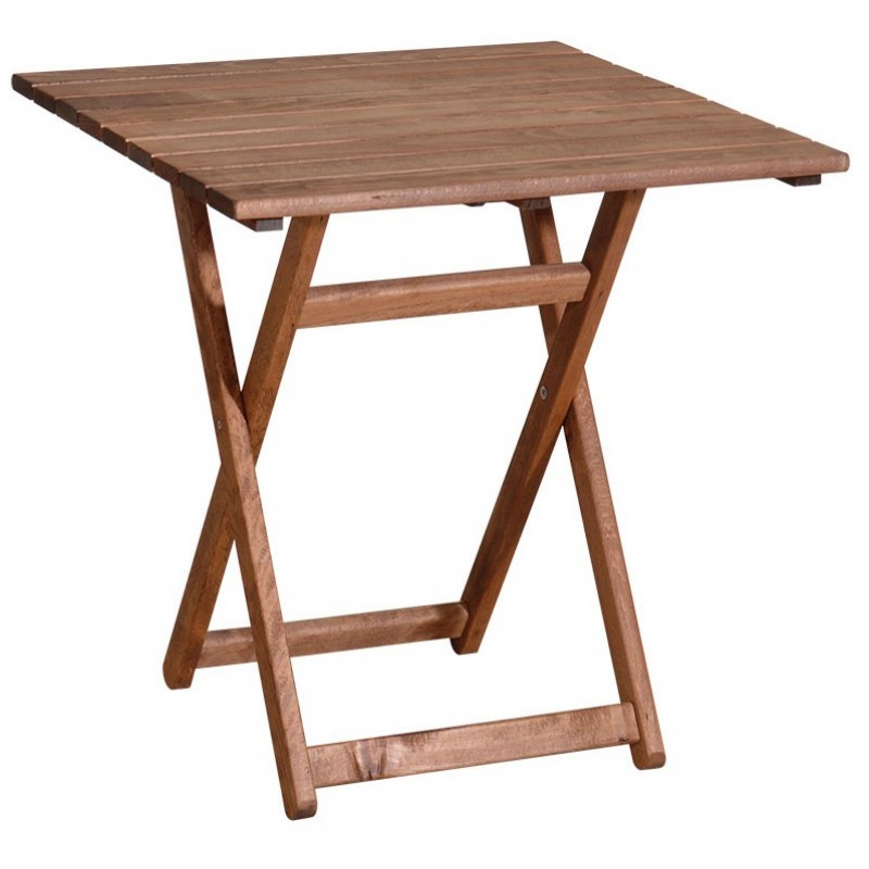 Ξύλινο Τετράγωνο Πτυσσόμενο Τραπέζι Οξυά 68(W) x 70(L) x 72(H)cm Κωδικός: 213712