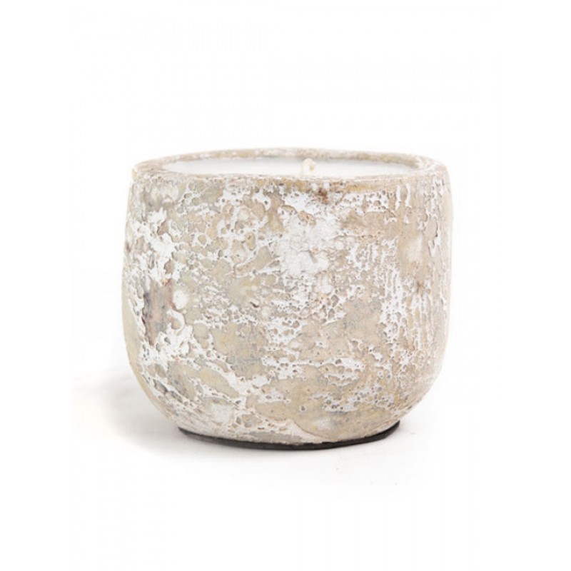 Κεραμικό Κηροπήγιο Mingi White Classic Large (15x15x14) Soulworks 0630063