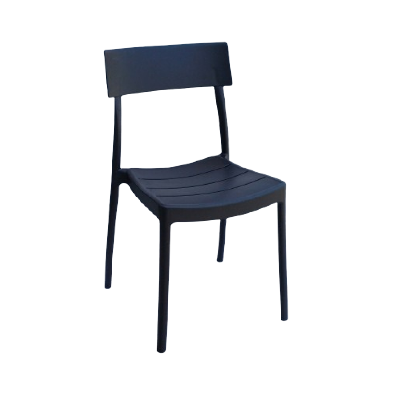 ROMA-C καρέκλα polypropylene ΑΝΘΡΑΚΙ, 49x49x82