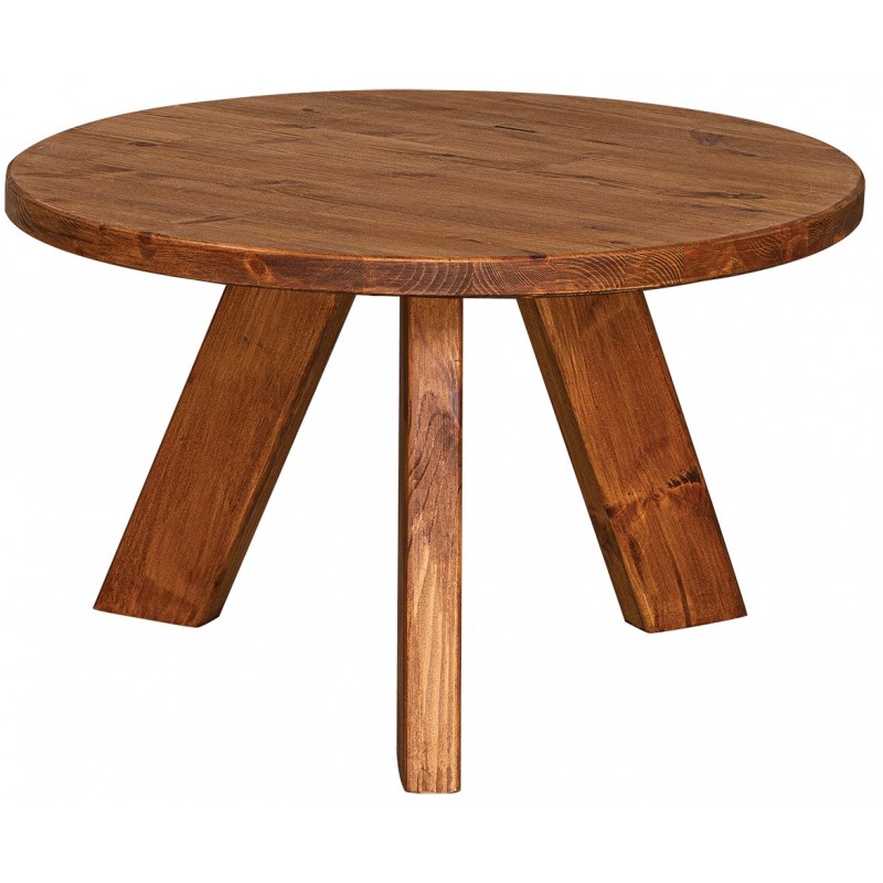 Ξύλινο Στρογγυλό Τραπέζι Απο Ξύλο Πέυκου - 22533