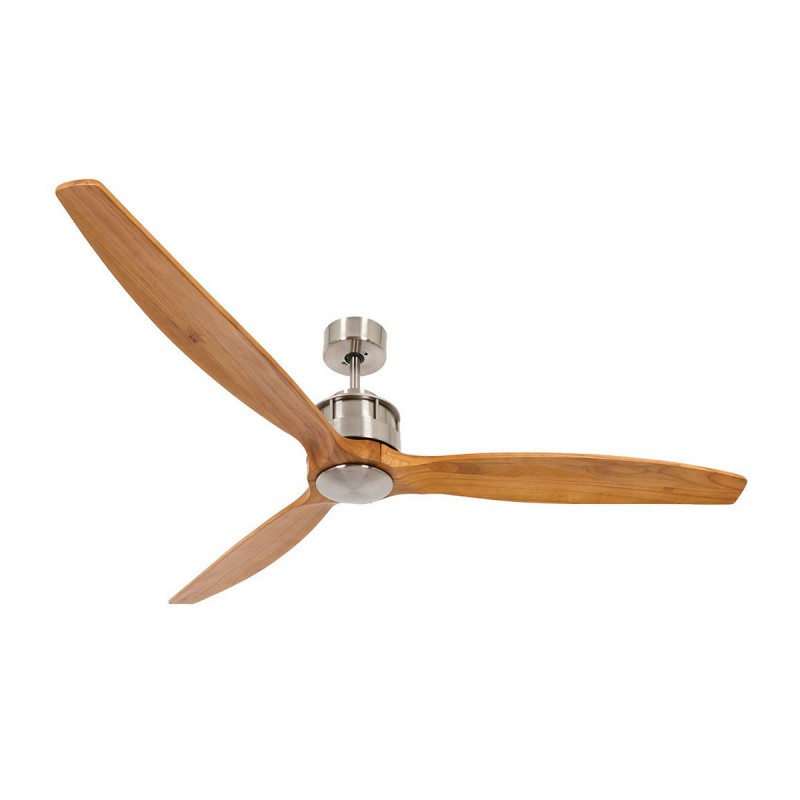 Lucci Air Airfusion Akmani Brushed Chrome/Teak DC SKU	80210506