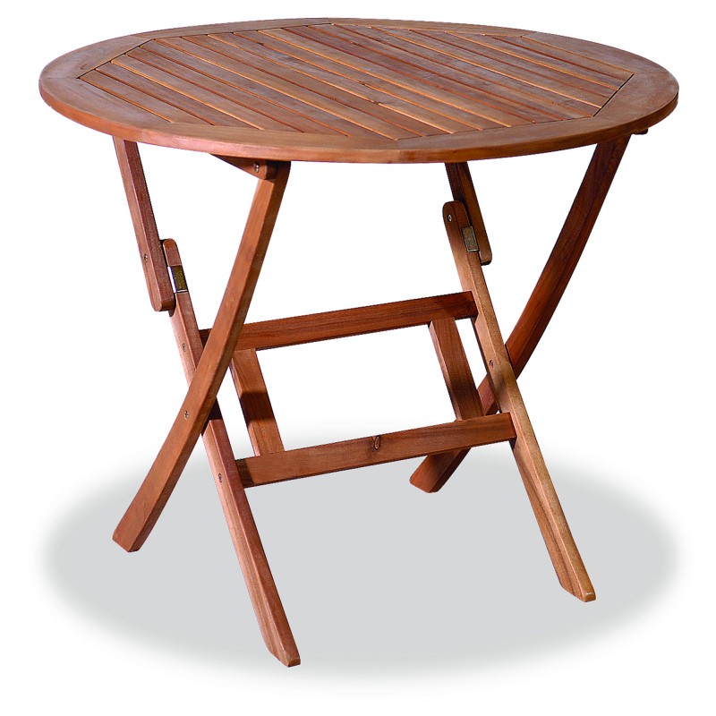 Ξύλινο ,Στρογγυλό Πτυσσόμενο Τραπέζι Acacia 90 x 75(h)cm Κωδικός: TUR-9F AC